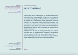 Vorschaubild Mentor*innentage