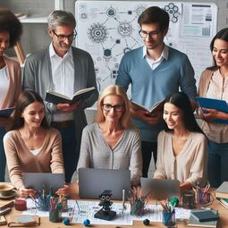 Vorschaubild "KI-Workshop für Lehrer" mit Microsoft Copilot (Dall-E3) generiert