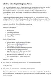 Vorschaubild Vorlage: Übertrag von Auftrag in Kanban