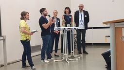 Vorschaubild Gesprächsrunde (v.l.n.r. Frau Haunschild (LA), Prof. Dengel (Goetheuniversität Frankfurt), Frau Reul (HMKB), Frau Linz, Herrn Antony (beide LA))
