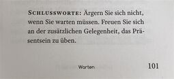 Vorschaubild Schlussworte für den Alltag