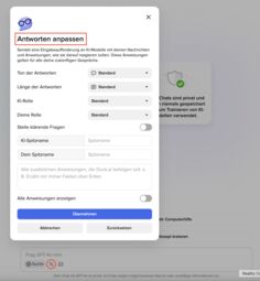 Vorschaubild Konfiguration von Duck AI